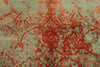 8x10 Rust and Green Turkish Traditional Rug