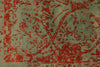 8x10 Rust and Green Turkish Traditional Rug