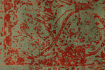 8x10 Rust and Green Turkish Traditional Rug