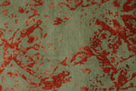 8x10 Rust and Green Turkish Traditional Rug