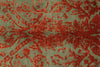 8x10 Rust and Green Turkish Traditional Rug