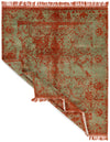 8x10 Rust and Green Turkish Traditional Rug