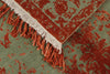 8x10 Rust and Green Turkish Traditional Rug