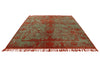 8x10 Rust and Green Turkish Traditional Rug