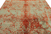 8x10 Rust and Green Turkish Traditional Rug