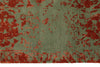 8x10 Rust and Green Turkish Traditional Rug