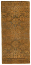 4x10 Green Turkish Traditional Rug