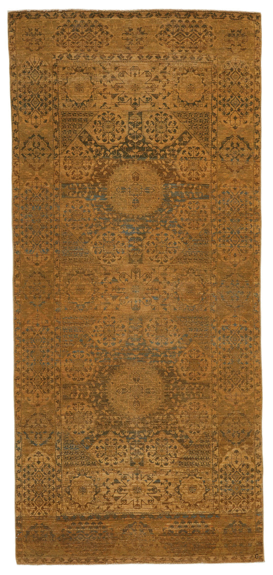 4x10 Green Turkish Traditional Rug