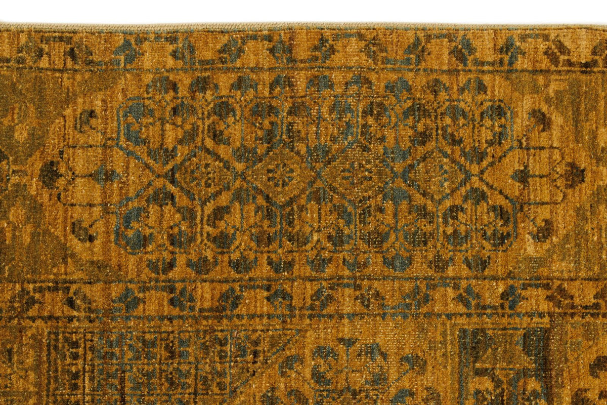 4x10 Green Turkish Traditional Rug