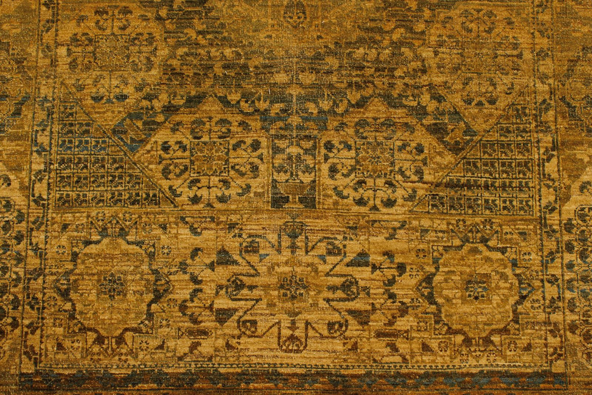 4x10 Green Turkish Traditional Rug