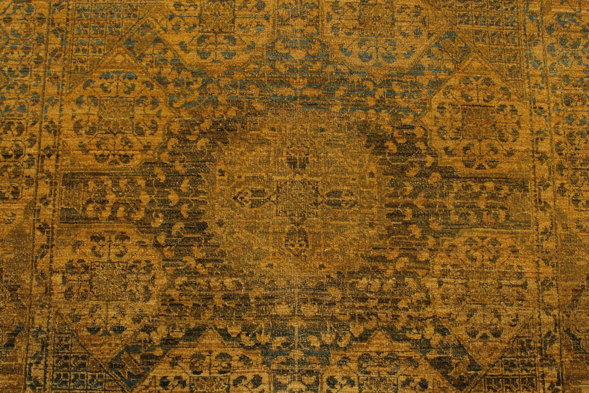 4x10 Green Turkish Traditional Rug