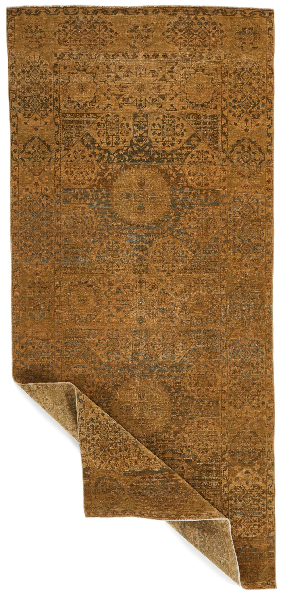 4x10 Green Turkish Traditional Rug