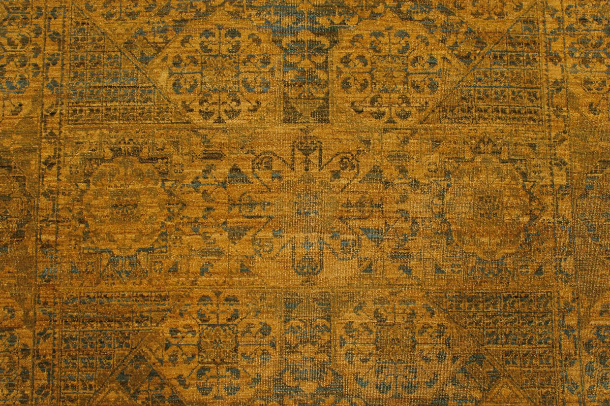 4x10 Green Turkish Traditional Rug