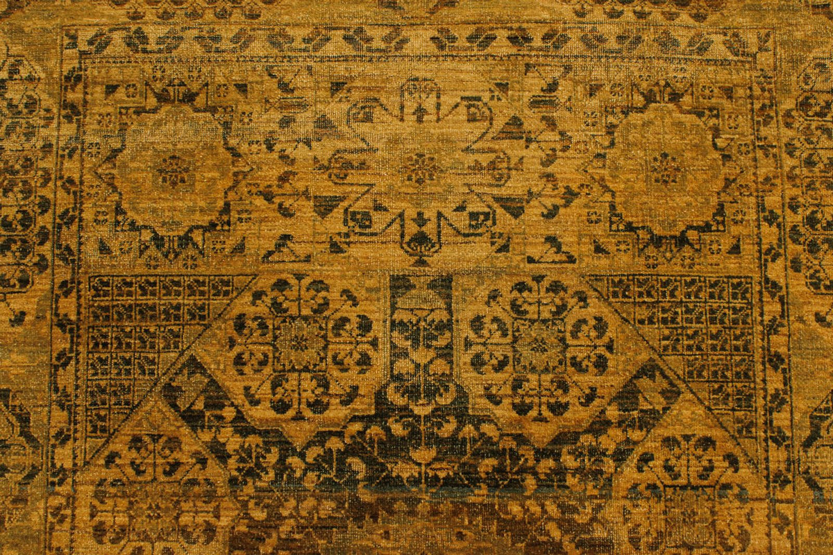 4x10 Green Turkish Traditional Rug