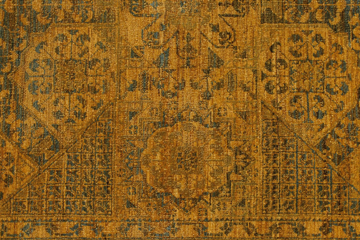 4x10 Green Turkish Traditional Rug