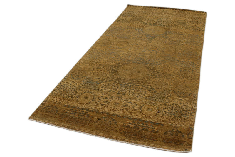 4x10 Green Turkish Traditional Rug