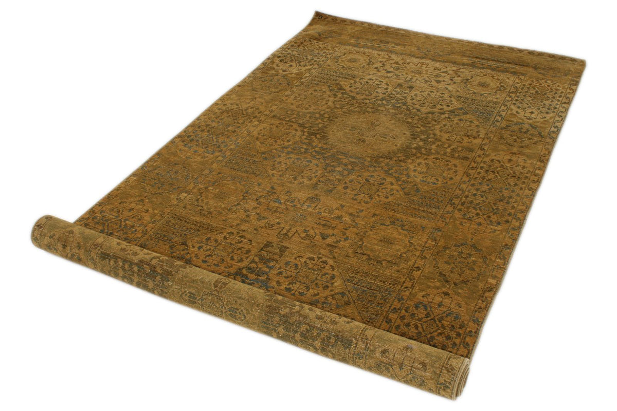 4x10 Green Turkish Traditional Rug