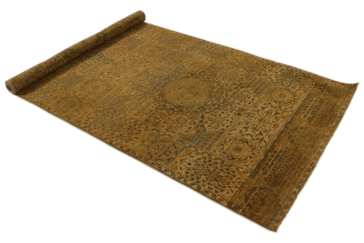 4x10 Green Turkish Traditional Rug