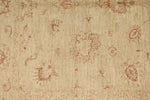 4x7 Beige and Red Turkish Oushak Rug