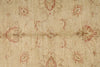 4x7 Beige and Red Turkish Oushak Rug