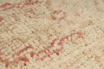 4x7 Beige and Red Turkish Oushak Rug