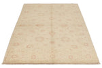 4x7 Beige and Red Turkish Oushak Rug