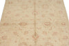 4x7 Beige and Red Turkish Oushak Rug