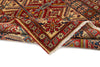 6x8 Red and Beige Kazak Tribal Rug