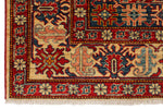 6x8 Red and Beige Kazak Tribal Rug