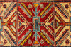 6x8 Red and Beige Kazak Tribal Rug