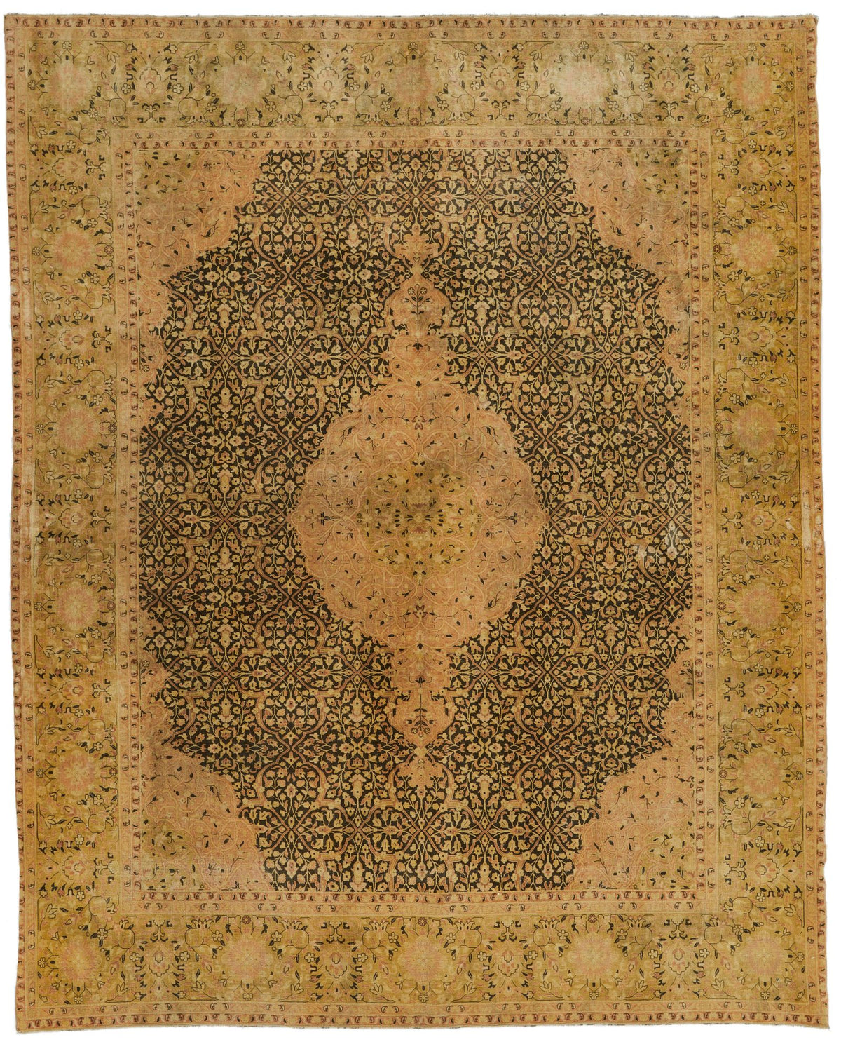 8x10 Beige and Brown Persian Rug