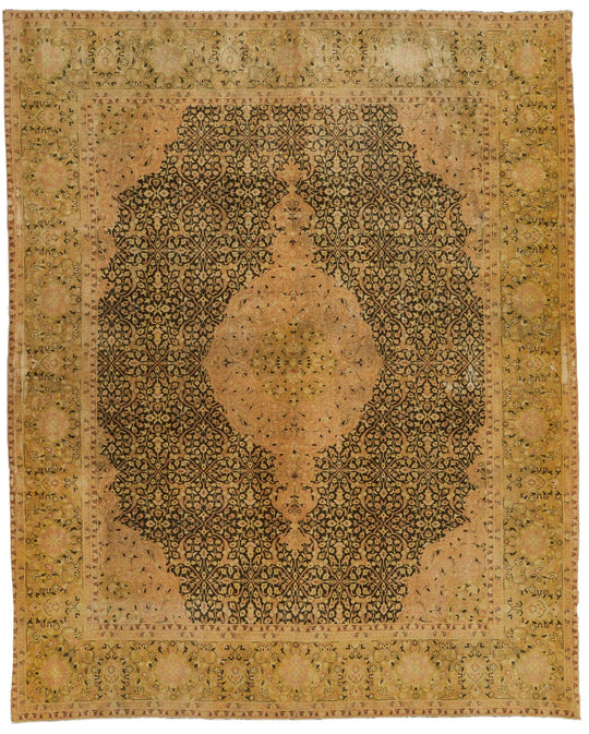 8x10 Beige and Brown Persian Rug