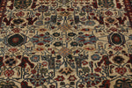 9x12 Ivory and Navy Turkish Traditional Rug