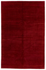 7x10 Red Modern Contemporary Rug