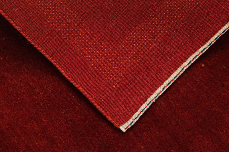 7x10 Red Modern Contemporary Rug