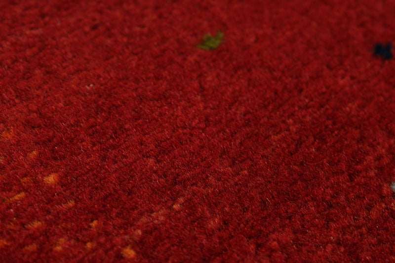 7x10 Red Modern Contemporary Rug