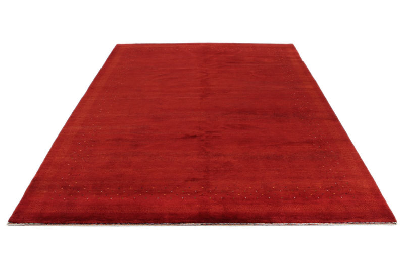 7x10 Red Modern Contemporary Rug