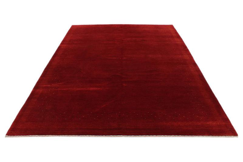 7x10 Red Modern Contemporary Rug