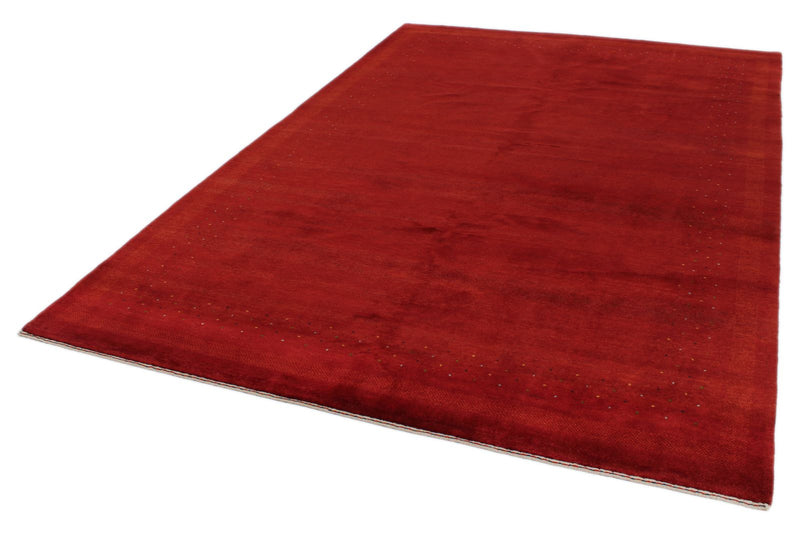 7x10 Red Modern Contemporary Rug