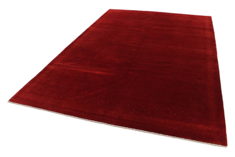 7x10 Red Modern Contemporary Rug