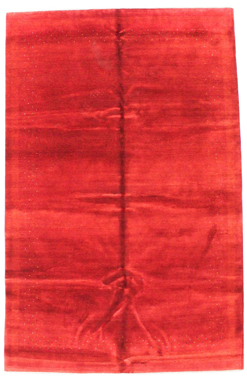 7x10 Red Modern Contemporary Rug