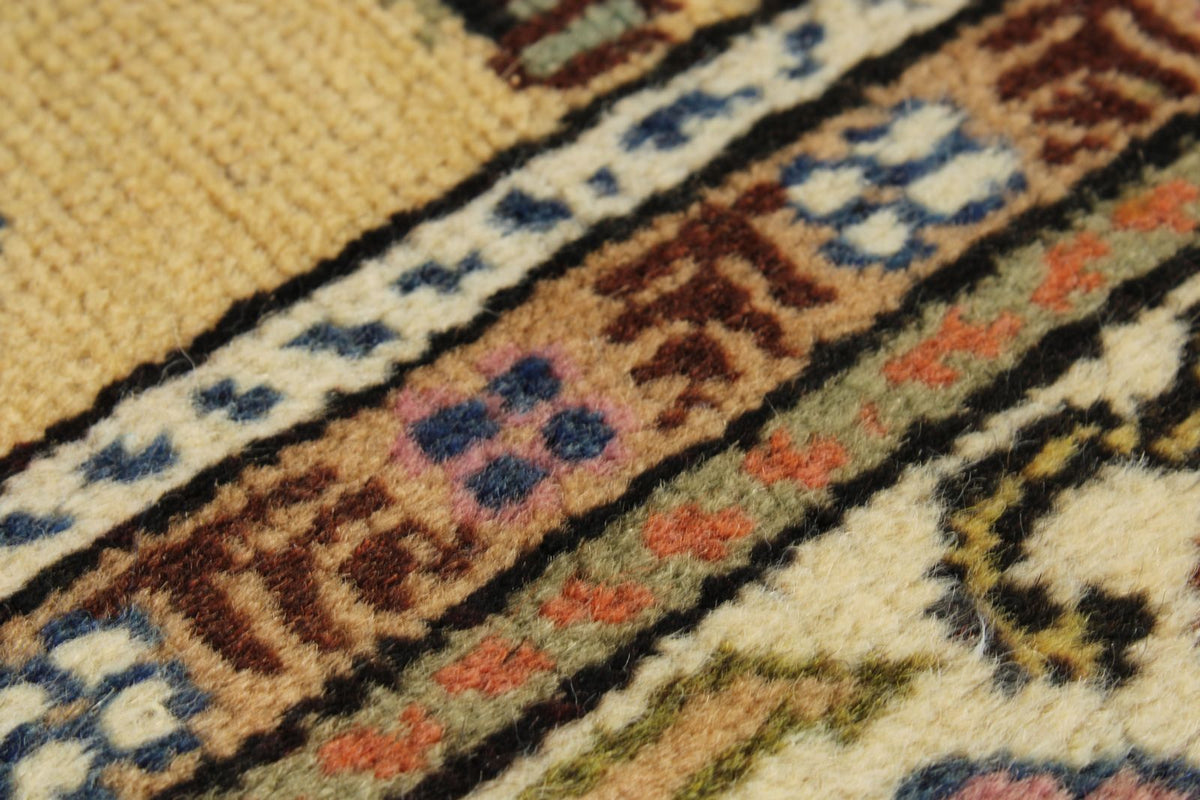 3x6 Multicolor and Ivory Turkish Traditional Rug