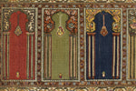 3x6 Multicolor and Ivory Turkish Traditional Rug