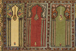 3x6 Multicolor and Ivory Turkish Traditional Rug