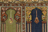 3x6 Multicolor and Ivory Turkish Traditional Rug