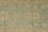 3x12 Green and Ivory Turkish Oushak Runner