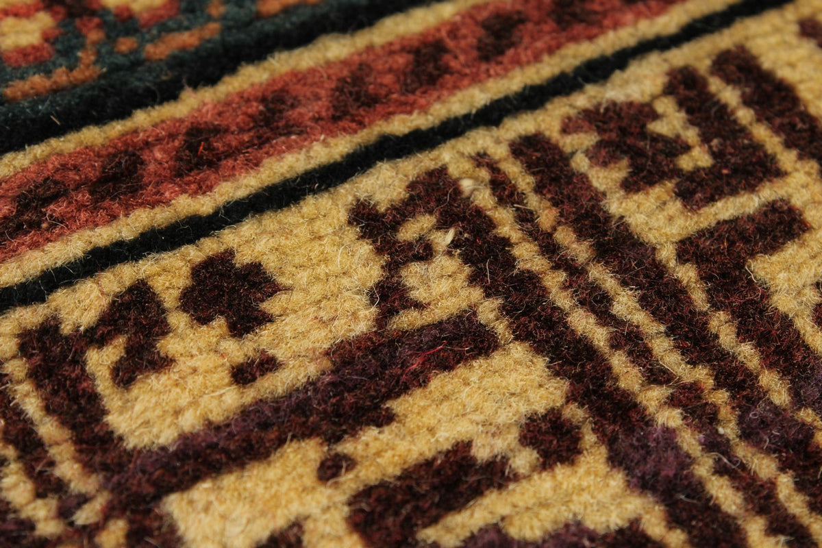 3x8 Ivory and Multicolor Turkish Traditional Runner