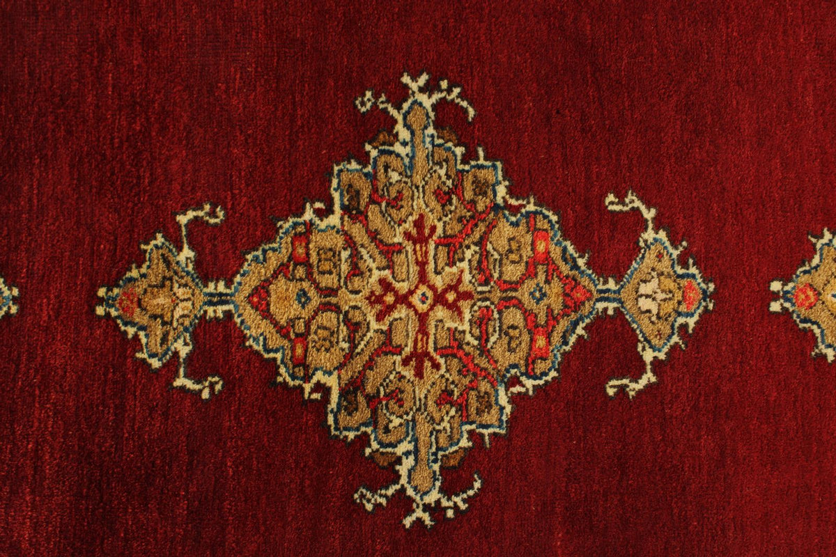 4x10 Red and Gold Turkish Tribal Runner