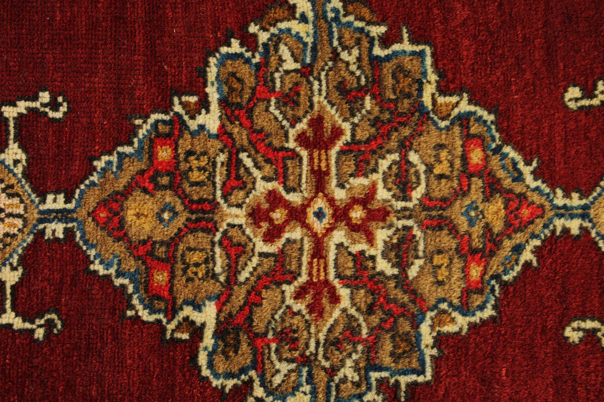 4x10 Red and Gold Turkish Tribal Runner