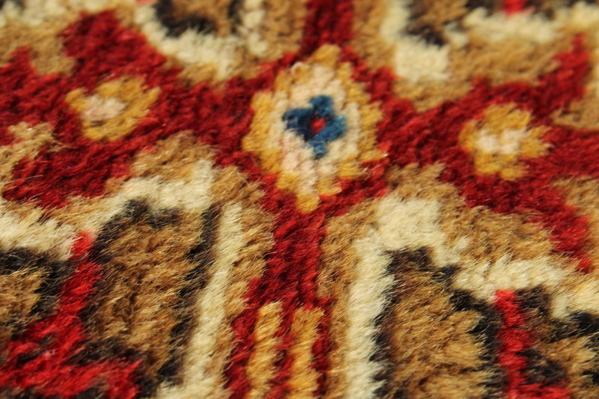 4x10 Red and Gold Turkish Tribal Runner